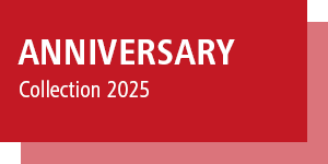 Button mit der Schrift: Anniversary Collection 2025