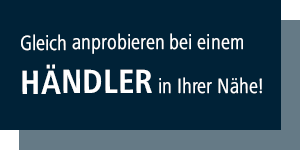 Button mit der Schrift: Gleich anprobieren bei einem Händler in Ihrer Nähe