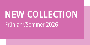 Button mit der Schrift: New Collection Frühjahr Sommer 2026