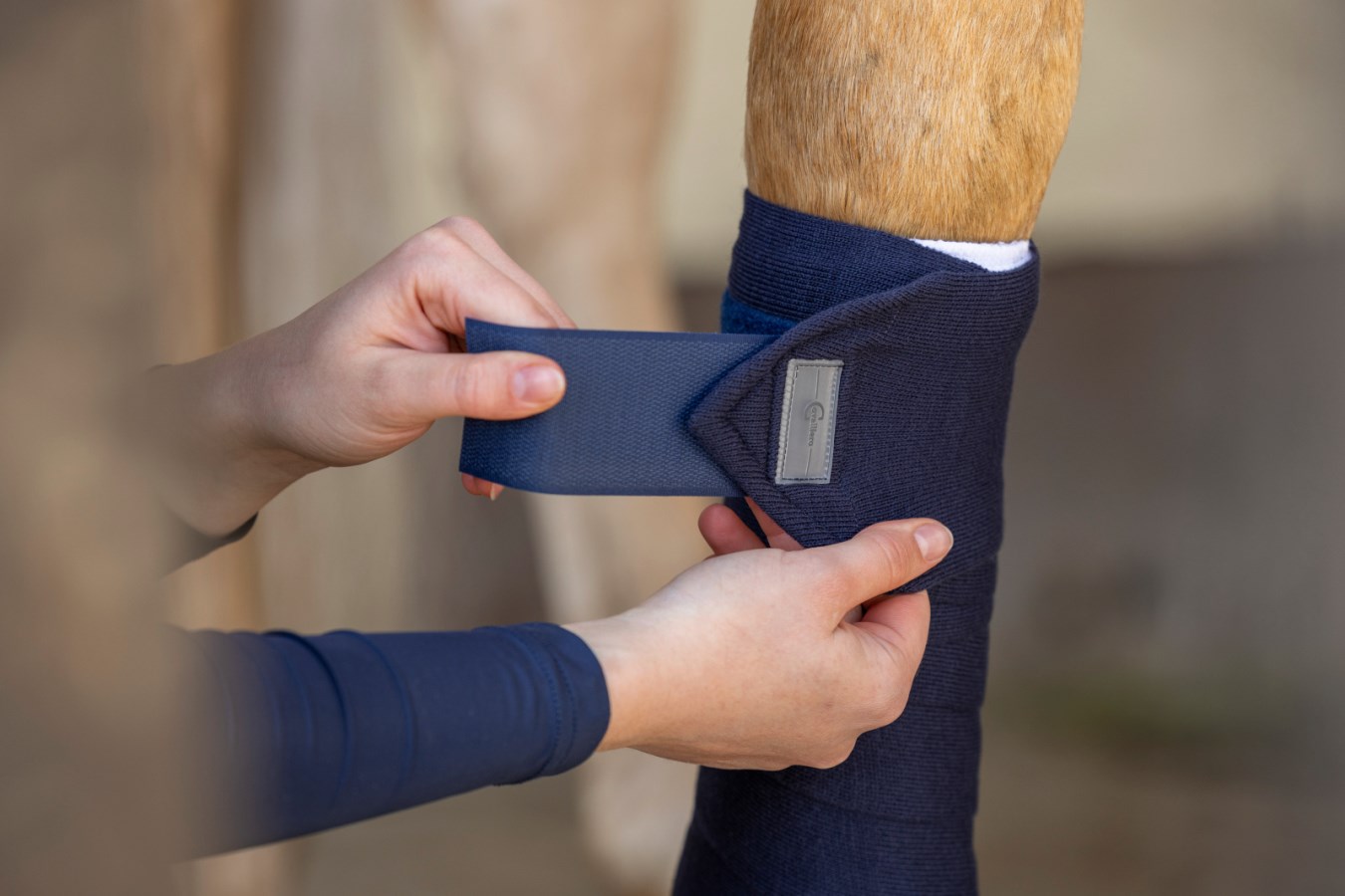 4 Bandages Polaires Pour Chevaux - 250x12cm - Protection Jambes Équitation - Lavables Réutilisables
