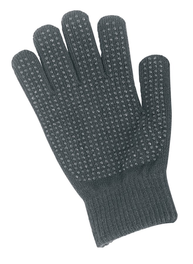 Gants D'équitation EGlove EQUEST GripPro Cuir - Gris, Adultes - Compatibles écrans Tactiles